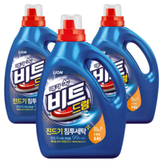 비트 드럼용 액상세제 본품, 3L, 1개입, 3개