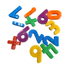 Miniland 磁性數字&符號 Set 54入，STEM玩具，鮮明色彩設計, 1組