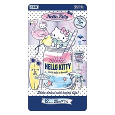 maRUTOmi 丸富製紙 捲筒衛生紙 藍Hello Kitty, 25m, 1個, 12捲