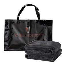 벤딕트 극세사 자동차 스퀘어원 세차 대형 타월 90x70 cm, 타이탄그레이, 2개