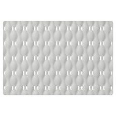 Promade Tools Wavy 浴室矽膠防滑墊 60 x 40 x 1.3cm, 淺灰色, 1個