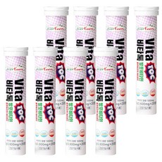 everteen 維他命C發泡錠 藍莓口味, 20顆, 8罐