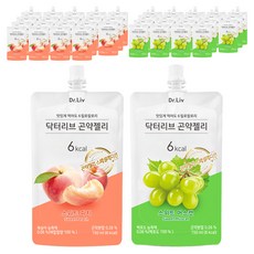 닥터리브 곤약젤리 스위트 머스캣 150ml x 10p + 스위트 피치 150ml x 10p, 2세트