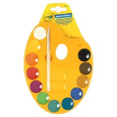 Crayola 繪兒樂 可水洗水彩, 12色, 57g