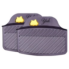 YNK 超薄馬桶蓋提把 2入, 透明黑