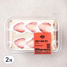 스윗밸런스 생딸기 듬뿍 샌드, 200g, 2개