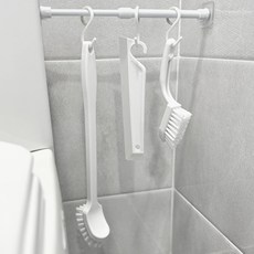 comet 家用收納桿+清潔刷具 5件組, 混色, 1組