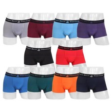 BEVERLY HILLS POLO CLUB 男款滌綸彈力四角內褲 10件組