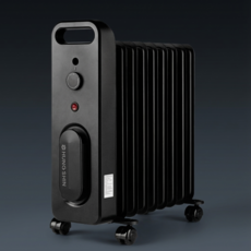 HungShin 節能型 ORRCY 家用9片式 1200W 葉片式電暖器, ORRCY-12S(黑色)