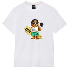 옥스타 셀피 곰돌이 통기성 반팔티