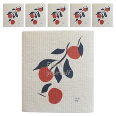 땡스갤러리 북유럽 셀룰로스 행주 F TE0188, 6개, 1개입