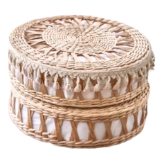 沐慕家居 手工草邊坐墊 36 x 10cm