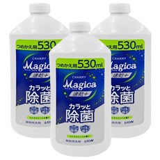 LION 獅王 CHARMY Magica 洗碗精 柑橘薄荷 530ml, 3瓶