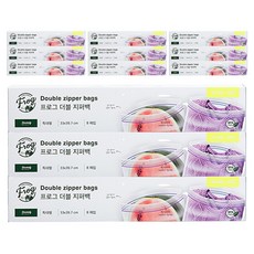 프로그 더블 지퍼백 냉장용, 특대(XL), 8개입, 12개