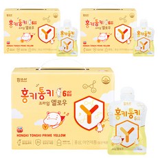 함소아 홍키통키 프라임 옐로우 유아홍삼, 450ml, 3개