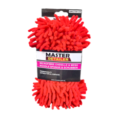 MASTER DETAILER 超細纖維雪尼爾網狀海綿擦洗器 適用於所有表面, 1個