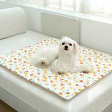 ITS DOG 人造絲涼感墊, 橘色, 1個