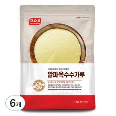 오큐비 알파옥수수 가루, 1kg, 6개