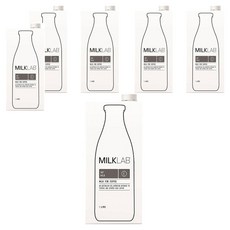 MILKLAB 嚴選燕麥奶 100%澳洲優質燕麥 不添加糖 無乳糖 非基改食品, 1L, 5瓶
