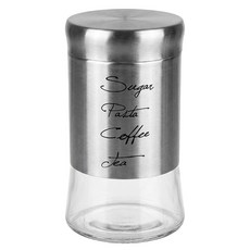 優得米蘭玻璃罐 高硼硅耐熱玻璃不鏽鋼儲物罐, 630ml, 1個