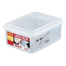 Sanada Seiko 透明掀蓋式保鮮盒 1L, 1個, 1個