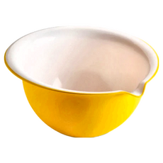 omADA 烘培甜點抗菌攪拌碗，3.0L，PP材質，義大利製, 30 × 25 × 18cm, 黃色, 1個