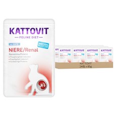 KATTOVIT 腎臟保健餐包, 85g, 24包, 鴨子