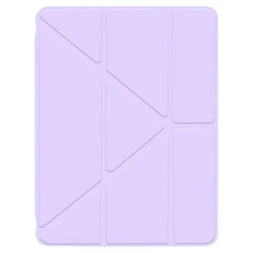 vXTRA 飛創 清透背蓋 Y折變形立架平板皮套 筆槽版, 1個, 夢幻紫