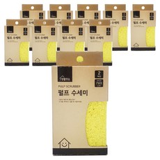 생활미소 펄프 수세미, 2개, 10개