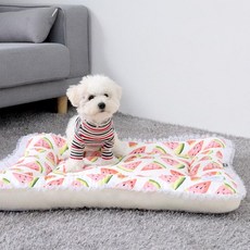 REDPUPPY 狗狗用仿效自然透氣方形坐墊, 水果, 1個