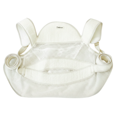 Babyggo 基本款背心式純棉傳統背巾 夏季網眼型, 白色