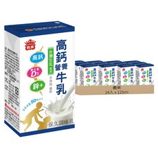 義美 高鈣營養牛乳, 125ml, 24入