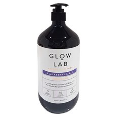 GLOW LAB 黑莓月桂葉沐浴露，富含維生素E，純素友好，900ml, 1件