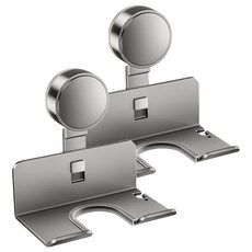 吸盤系列 吹風機置物架 2個 太空鋁 免釘安裝浴室收納架