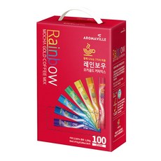 Rainbow黃金摩卡即溶咖啡隨身包, 12g, 100條, 1盒
