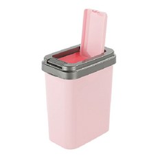 KEYWAY 聯府 可潔押式垃圾桶, 粉色 + 灰色, 1個