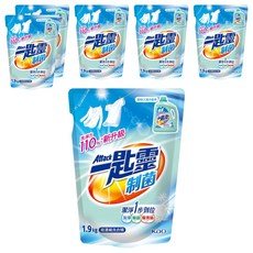 Attack 一匙靈 台灣公司貨 制菌超濃縮洗衣精 補充包, 1.9kg, 6包