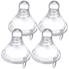 Simba 小獅王辛巴 超柔防脹氣標準圓孔奶嘴 SS 4個, 初生學習, 1盒