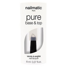 nailmatic 純色生物基經典指甲油 BASE & TOP 2合1, 84%的生物基成分, 透明, 8ml, 1瓶