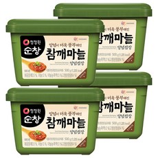청정원순창 참깨마늘 양념 쌈장, 4개, 500g