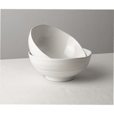 yido DOZAGI 陶瓷波紋麵碗 2入組, 白色, 1套