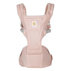 ergobaby 新世代透氣舒適吸震坐墊式背帶 腰帶 4~48個月 承重5.5~20.4kg, 粉紅石英