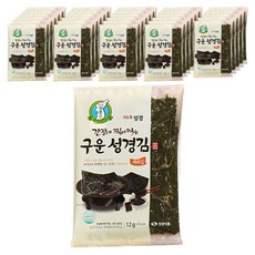 지도표성경 간장에 찍어 먹는 구운김, 12g, 50개