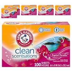 ARM&HAMMER 衣物柔軟片 熱帶天堂香氛, 6個, 100片