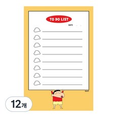 플라잉웨일즈 짱구는 못말려 메모패드 80 x 120 mm, 짱구, 80매, 12개
