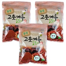 유성 한식용 고춧가루, 1kg, 3개