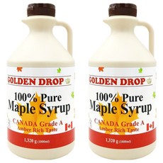골든드롭 퓨어 메이플 시럽, 1.32kg, 2개