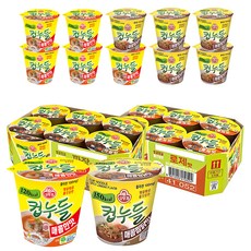오뚜기 컵누들 매콤한맛 37.8g 6p + 매콤찜닭맛 45.5g 6p + 짜장맛 40.5g 6p + 로제맛 49.8g 6p, 1세트