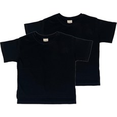 i-Crayon 兒童不對稱層次感素色短袖T恤 2件組