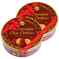 DANESITA 紅色緞帶鐵盒巧克力餅乾, 2個, 454g